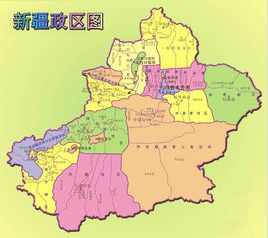 新疆地图高清版大地图