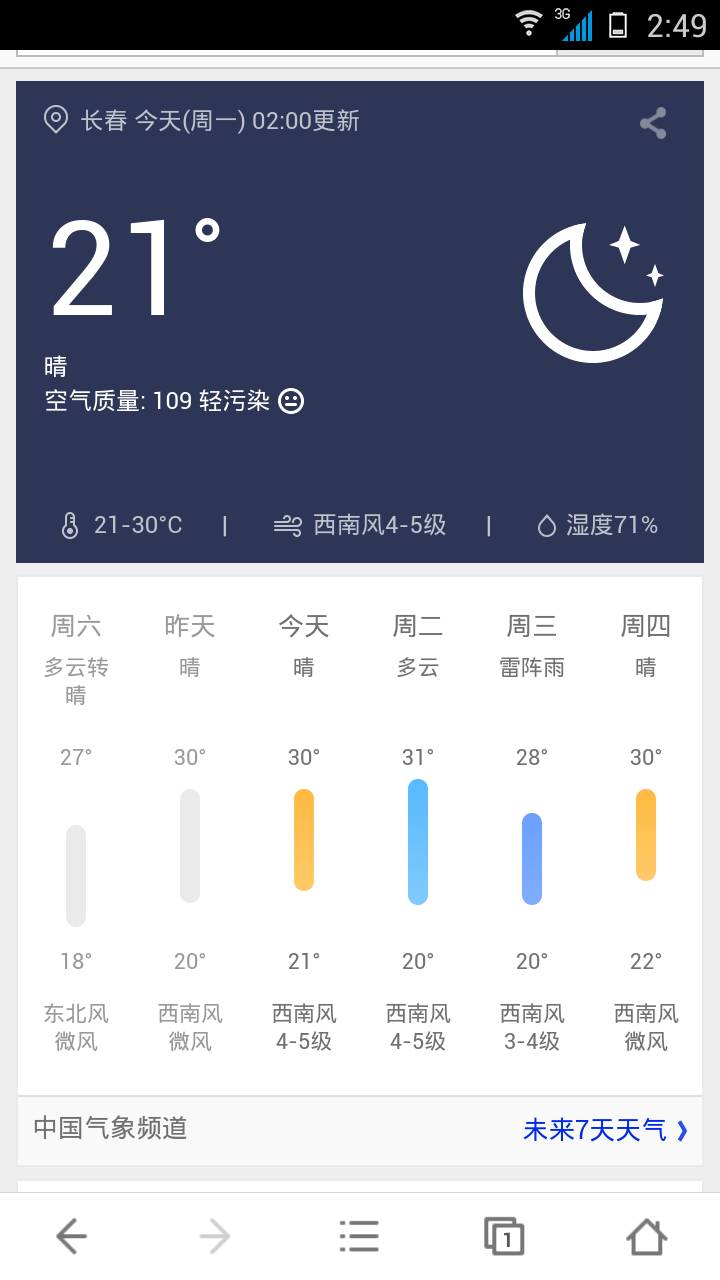 长春天气预警app