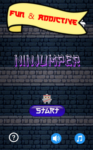 忍者爬墙跳跃游戏